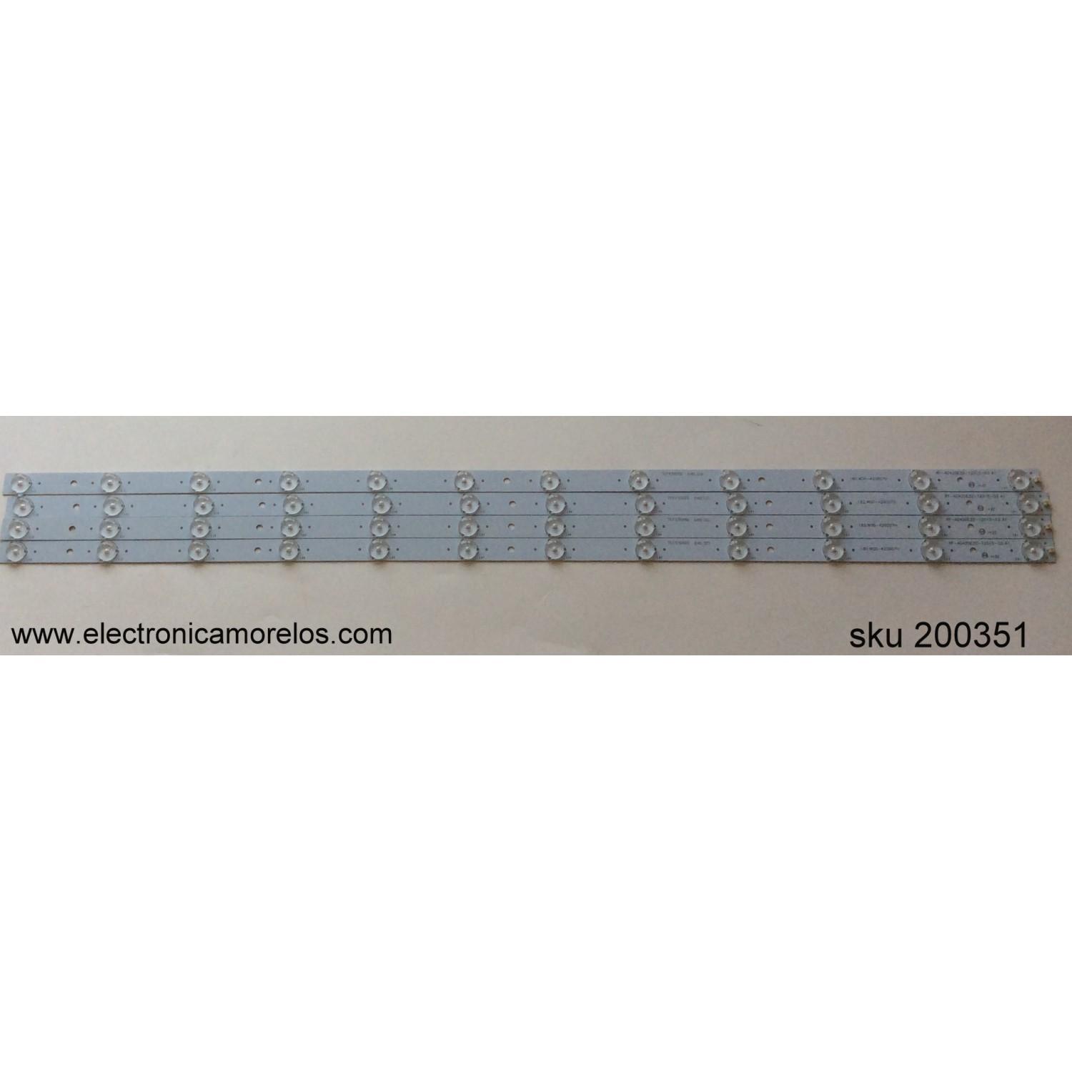 KIT DE LED PARA TV / LG DISPLAY / LC420DUJ-SGE1 / RF-AD420E32-1201S-03 A1 / 180.W00-420007H / MODELO LE-4229